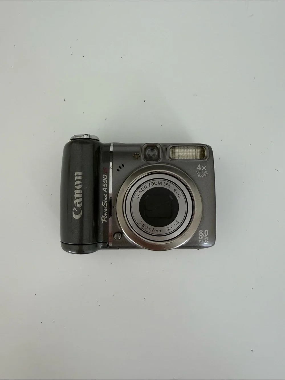 Canon PowerShot A590 Digital Camera - Black and Silver